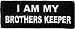 I AM MY BROTHER'S KEEPER Embroidered Biker Vest Patch!!