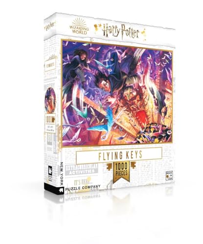 New York Puzzle Company - Harry Potter Flying Keys - 1000 Piece Jigsaw Puzzle for Adults by Mary GrandPré