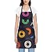 Delantal con estampado Sunrise At Hawaii para mujer, ajustable, impermeable, para cocineros, Música multicolor, talla única