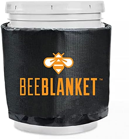 Powerblanket BB05GV Bee Blanket Honey Heater, 5 gal Pail Heater with Cutout for Gate Valve, Charcoal Gray