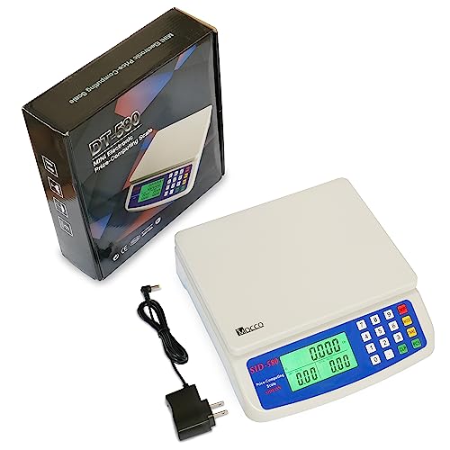 30Kg X 1G Electronic Computing Scale, Mocco Lcd Digital Commercial Food Produce Scales 66Lb Capacity With Ac Adapter For Meat Weighting Kitchen Stores Restaurant Market #TOP6