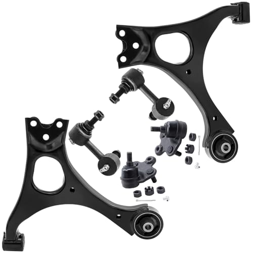 Image of Detroit Axle - Front 6pc Suspension Kit for 06-11 Honda Civic Acura CSX 2006 2007 2008 2009 2010 2011, 2 Lower Control Arms 2 Lower Ball Joints 2 Sway Bar Stabilizer Links Replacement