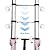 Telescoping Ladder 12.5FT,BOWEITI Extension Step Ladder One Button Retraction,Aluminum Collapsible Ladder Slow Down Design for Home RV Loft,330 lbs Max Capacity