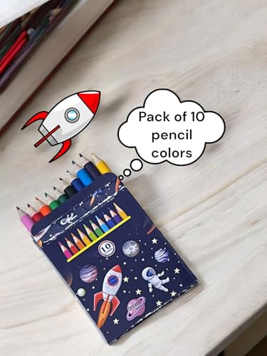 Image of 9 in 1 Space Astronaut rakhi Gift Combo Set For boys Kids cute stylish Gift box Stationery Set Age 6-8 Years 10-12 Year I Diary, Stickers, pen, pencil case, badge, Eraser, watch & colors