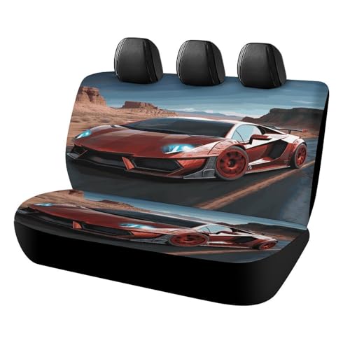 Funda de asiento de coche roja de alta resistencia para proteger tu furgoneta contra arañazos