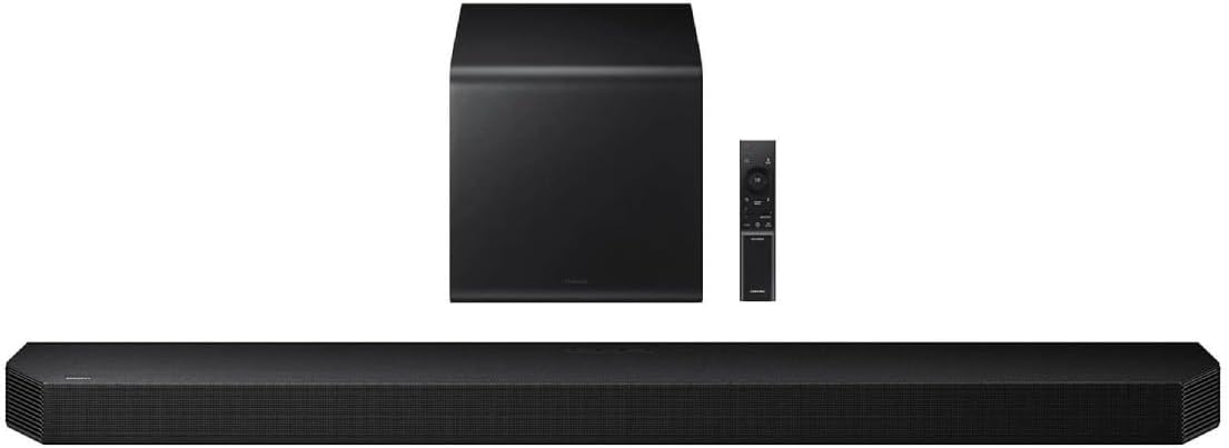 Samsung Soundbar HW-Q800F/ZF Serie Q, 11 Speaker, Wireless, Dolby 5.1ch, Audio a 5.1.2 Canali, DTS:X, Surround Sound Expansion, Active Voice Amplifier Pro, Q-Simphony, Black, 2025