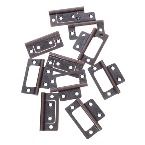 Operitacx 10pièces Charnières Silencieuses Épaisses Acier Inoxydable Paumelles Plates Pour Meubles De Cuisine Portes Lourdes Placards Et Portes De Caravane Camping Car – vue 8