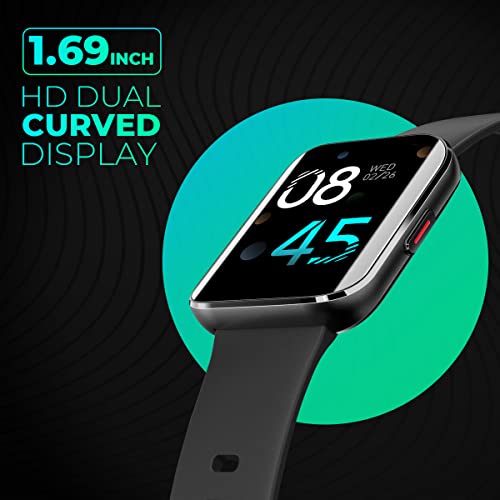 Image of Corseca JUST CORSECA STAYFIT J!VE Smart Watch with Dual Curved Screen and IP67 Water Resistant (Mystic Black)