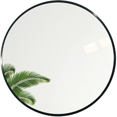 Mlenervg Round Mirror 18 Inch Wall Mirror Circle Mirror for Home, Living Room, Bathroom, Wall Decor…