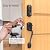 Smart Lock Front Door, SMONET Keyless Entry Door Lock with Handle, Smart Front Door Lock Set Fingerprint Smart Deadbolt Bluetooth Electronic Digital Keypad Lock, Auto Lock Work with Alexa, Black
