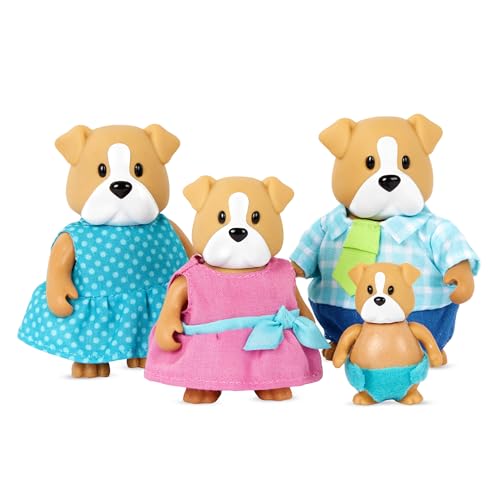 Li'l Woodzeez Woofington Bulldog Family 4 figuras miniatura 5