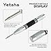 3 Pack Automatic Center Punch, Yetaha 5 Inch Heavy Duty Steel Spring Loaded Center Hole Punch with Adjustable Tension Punch Tool for Metal Wood Plastic Glass