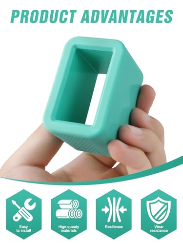 Image of 2 PCS Seat Belt Buckle Holder, Silicone Seatbelt Buckle Booster to Makes Receptacle Stand Upright for Easy Access (Mint Green)