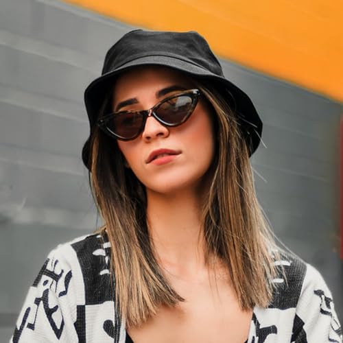Image of Rosoz 1 & 2 Pack Bucket Hat for Women Men Summer Travel Beach Sun Hat Outdoor Cap Unisex Bucket Hats