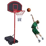 GreenGee Portable Basketball Hoop Portable Mini Basketball Hoop System for Kids(US Stock) Height Adjustable(5.8-7.4 ft) Basketball Hoop Indoor Outdoor Basketball Hoop System…