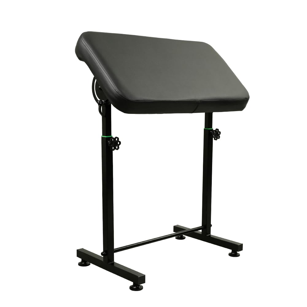 DGT EXTRA Large Tattoo Armrests w/PU Leather Cover 26.4-37.4 inch Adjustable Height and Widened Base