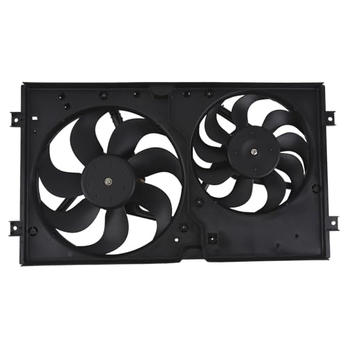 Image of maXpeedingrods Radiator Condenser Cooling Fan Assembly for Volkswagen Beetle 1998-2006, 1C0121206A 1C0121206B 620-773