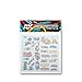 AK Interactive Assorted Graffiti Decals - Plastic Model Building Paints and Accessories # 9091