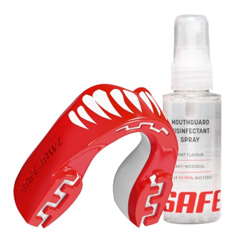 Protège-dent sport et spray désinfectant SAFEJAWZ pour arts martiaux
