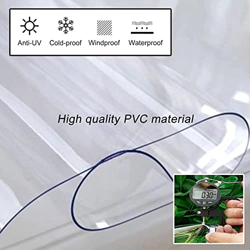 Panneaux latéraux bâche transparente extérieure imperméable personnalisable - 4