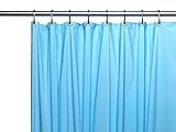 Carnation Home Fashions American Crafts 8 Gauge Hotel Collection Vinyl Shower Curtain Liner with Metal Grommets Light Blue 72' X 72'