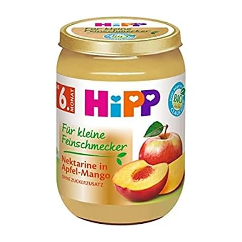 HiPP für kleine Feinschmecker, Nektarine in Apfel-Mango, ohne Zuckerzusatz, 6 x 190g Cover
