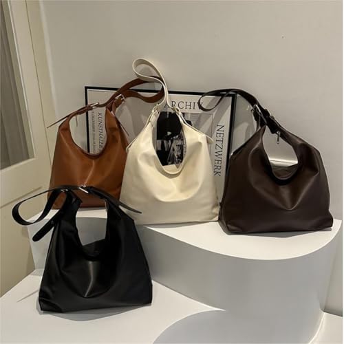 Bolso de hombro para mujer cuero casual minimalista miniatura 7