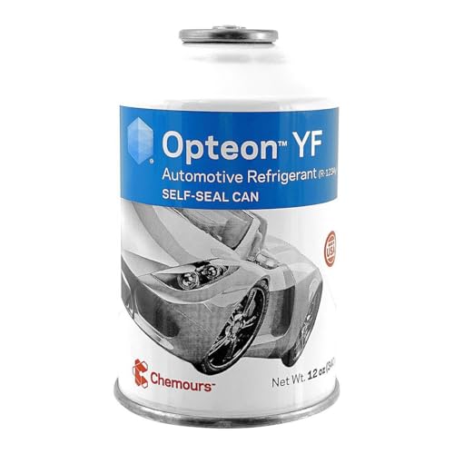 Automotive Air Conditioning Refrigerant | Compatible with R-1234YF Systems | CARB Certified | Low GWP | for Vehicle A/C Recharge | 12 oz Can (4 Cans)