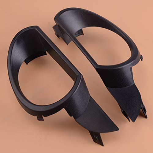 Grille antibrouillard 1 Paire De Voitures Pare-chocs Avant Phares Antibrouillard Lampe Grille De Protection Garniture 4L0807489 4L0807490 Fit For Audi Q7 Pré-Facelift 2007 2008 2009 Accessoires Voitur Cover