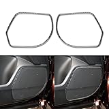 NVCNX Real Premium Carbon Fiber Compatible with Honda 9th Gen Accord 2013 2014 2015 2016 2017 SE LX Sport EX EX-L Touring Hybrid Accessories Car Door Speaker Cover Interior Trim Black