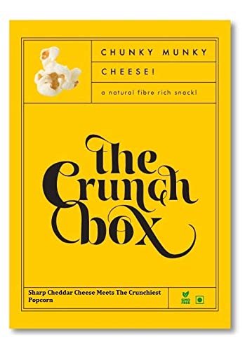 Image of The Crunch Box Ready to Eat Popcorn, Chunky Munky Cheese Flavor Family Pack (175 gm) | Perfect for Movie Nights, Road Trips, Game Nights, Evening Snacks, Parties and Gatherings