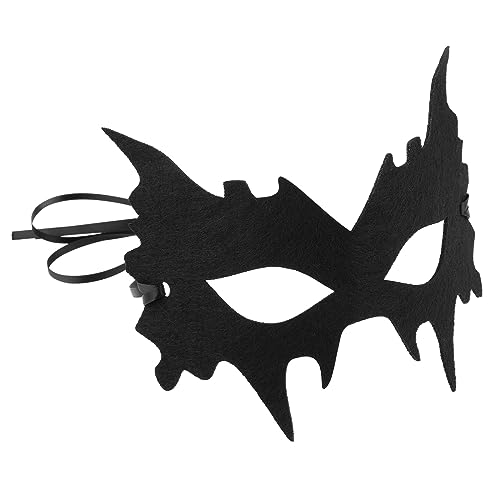 Sibba Halloween Kostüm Maske Schwarze Augenmaske Cosplay Halbgesichtsmaske Anzieh Kostüm Party Zubehör für Erwachsene Kinder