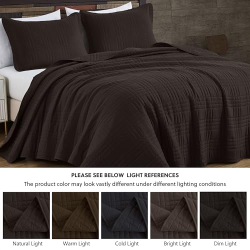 Colcha extragrande de 3 piezas para camas de matrimonio modernas en invierno 6