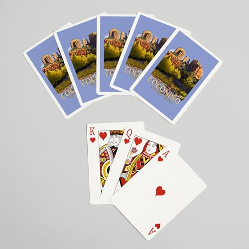 Lantern Press Naipes Poker 52 Cartas Coconino National Forest miniatura 7