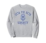 AMAZIGREEK Zeta Phi Beta Sorority Est.1920 Sisterhood Grey Classic Sweatshirt