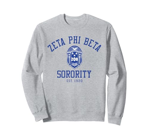 AMAZIGREEK Zeta Phi Beta Sorority Est.1920 Sisterhood Grey Classic Sweatshirt