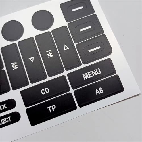 Autocollant Bouton Commande Audio VW Golf Jetta Passat : Solution Touche Usée Menu Multimédia