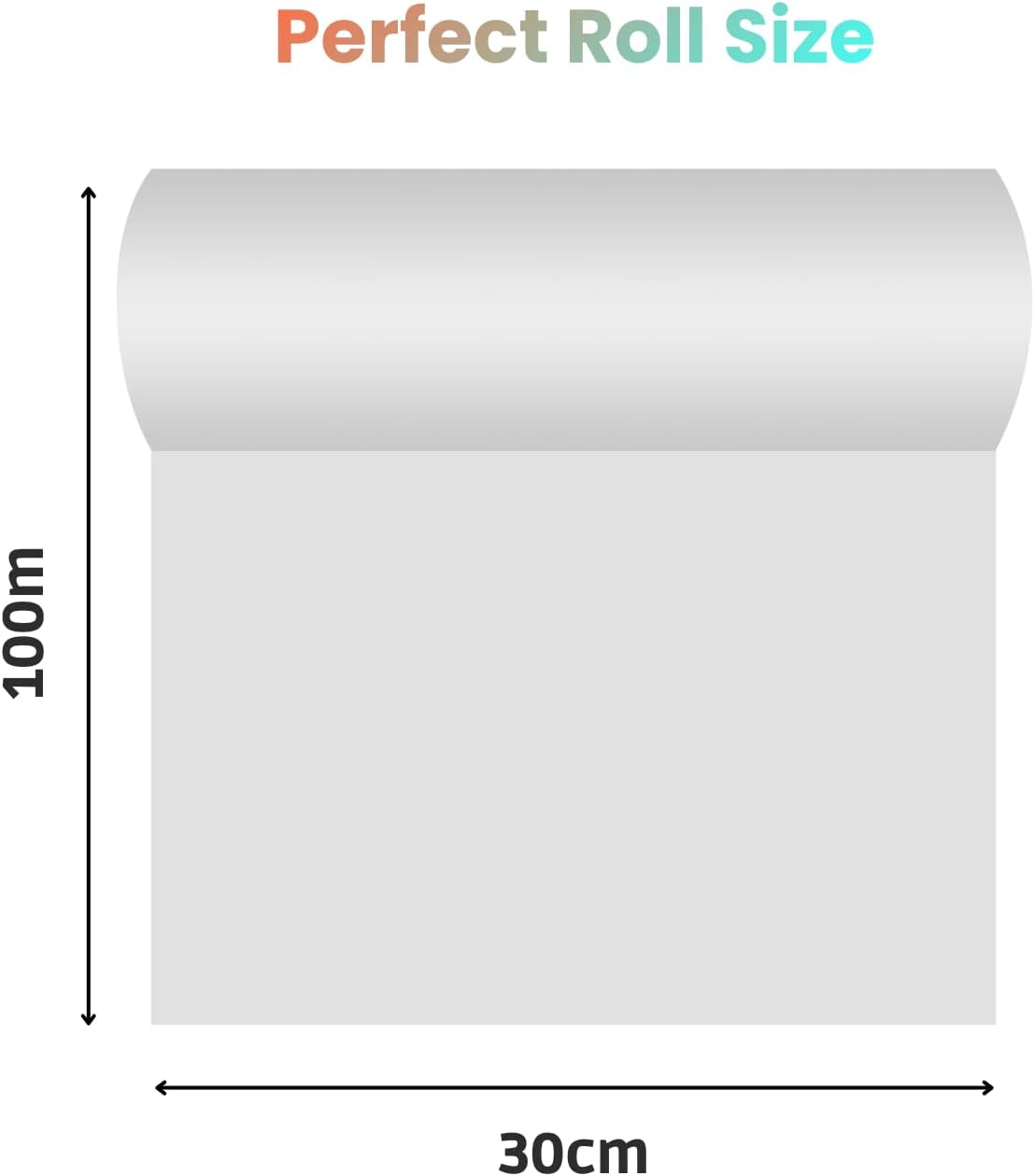 DTF Transfer Film Roll PET Cold Peel Matte Sheet for Direct to Film Printing Durable Printer Media Compatible with Multiple Systems with Clear Coating Support (30cm x 100m)