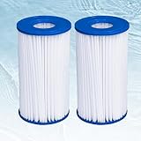 DAYEAR Pool Filter Cartridge for Type A or C, Compatible with 29000E/59900E Aboveground Pools, Type A/C Reusable Swimming Pool Filter for 1000/1500/530 GPH Filter Pump, 2 Pack