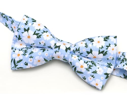 Image of Colorful Fun Pattern Pre-Tied Bow Tie Mens Floral Space Adjustable Bowtie