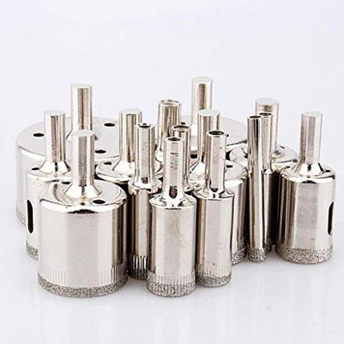 gazechimp Cortador De Broca De Diamante 6-50mm Ladrilho Cerâmico Vidro Porcelana Mármore - 15pcs 6-5