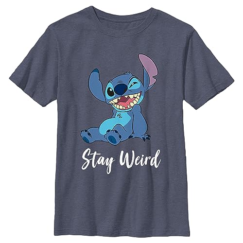 Disney Boy's Lilo & Stitch Stay Weird Stitch T-Shirt