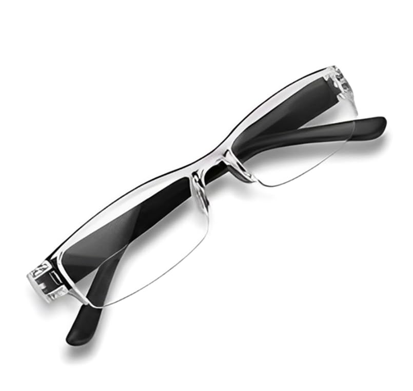Clearo +1.50 Compact Portable Rimless Reading Glasses – Ultra-Slim Foldable Readers for Adults – Lightweight & Comfortable Vision Aid for Books & Phones