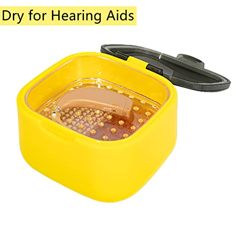 Hearing Aid Dryer Sweat & Moisture Remove Drying Capsules Drying Kit Case For Wardrobe Hearing Amplifier Bluetooth Earbuds Jewelry Watch (1 Dryer+1 Replace Beads Set) #TOP1