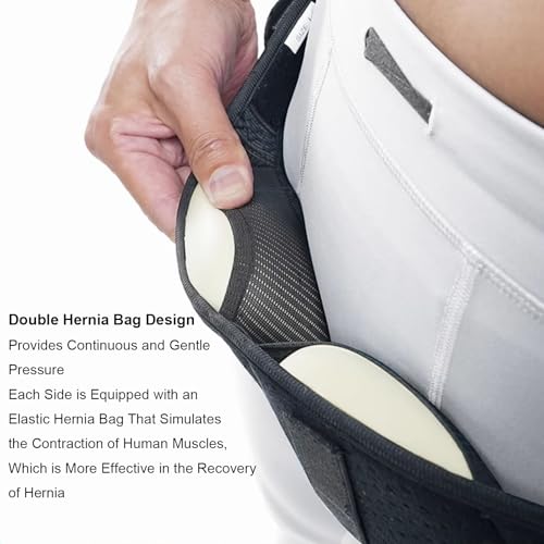 Faja para Hernia Ajustable con Almohadillas de Compresión miniatura 3