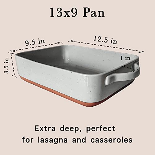 image for Mora 9x13in Deep Porcelain Baking Dish - Oven to Table, Freezer Safe, 