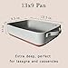Mora 9x13in Deep Porcelain Baking Dish - Oven to Table, Freezer Safe