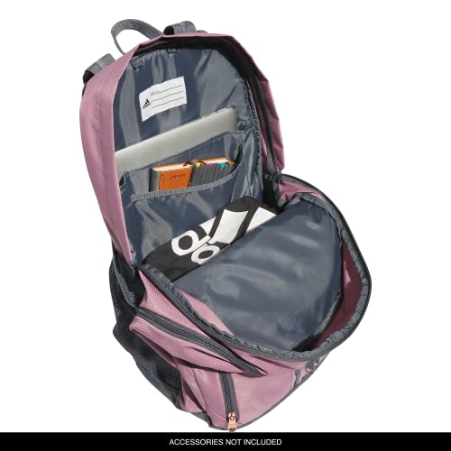 Image of adidas Prime 6 School Backpack | Padded Laptop Sleeve, Multiple Organizer Pockets, Water-Bottle Pockets, Durable Build, School Gym & Travel Ready
