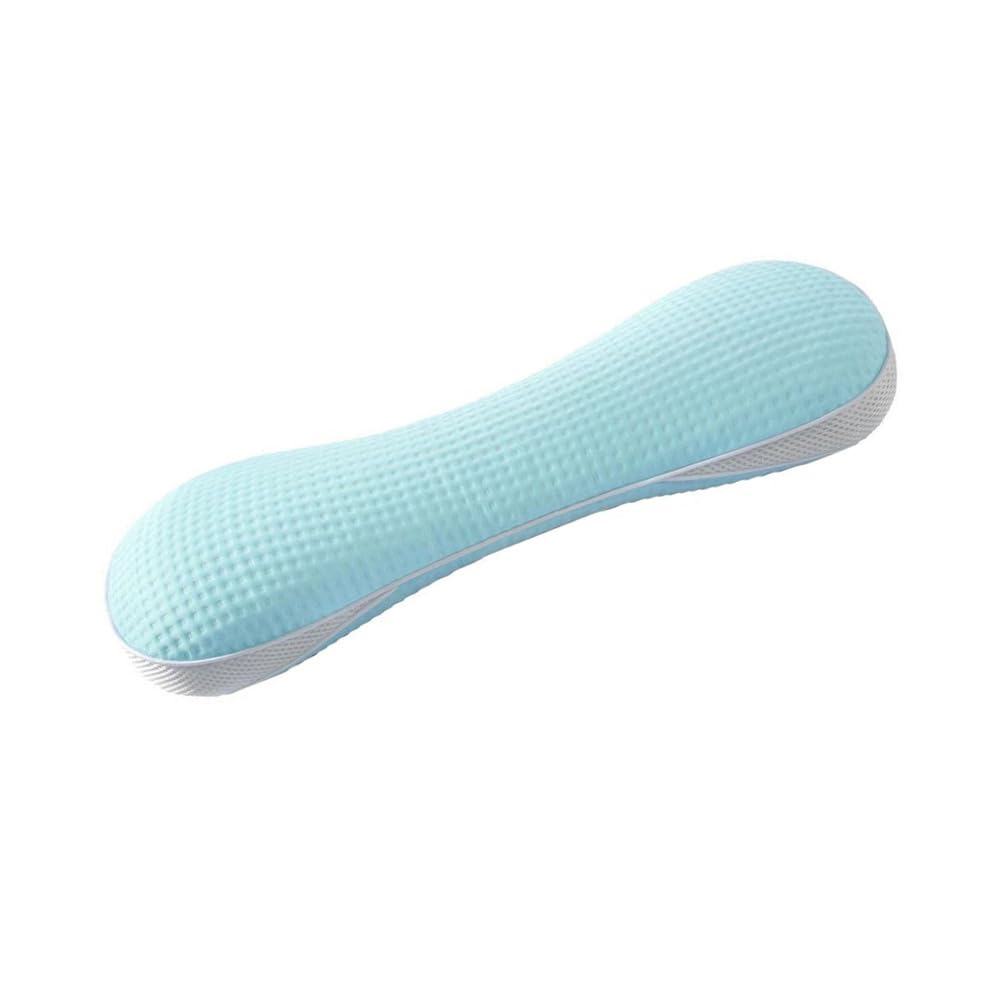 Poduszka szyjna, regulowana poduszka ergonomiczna, poduszka z łuski gryki do spania, łagodząca ból szyi i ramion,[b] light blue