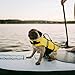 Satiskid Hunde Schwimmweste, Rettungsweste mit Auftrieb & Sicherheit für Kleine Hunde, XS, Mit Rettungsgriff & Reflektierenden Elementen für Wassersport und Strand (Gelb)